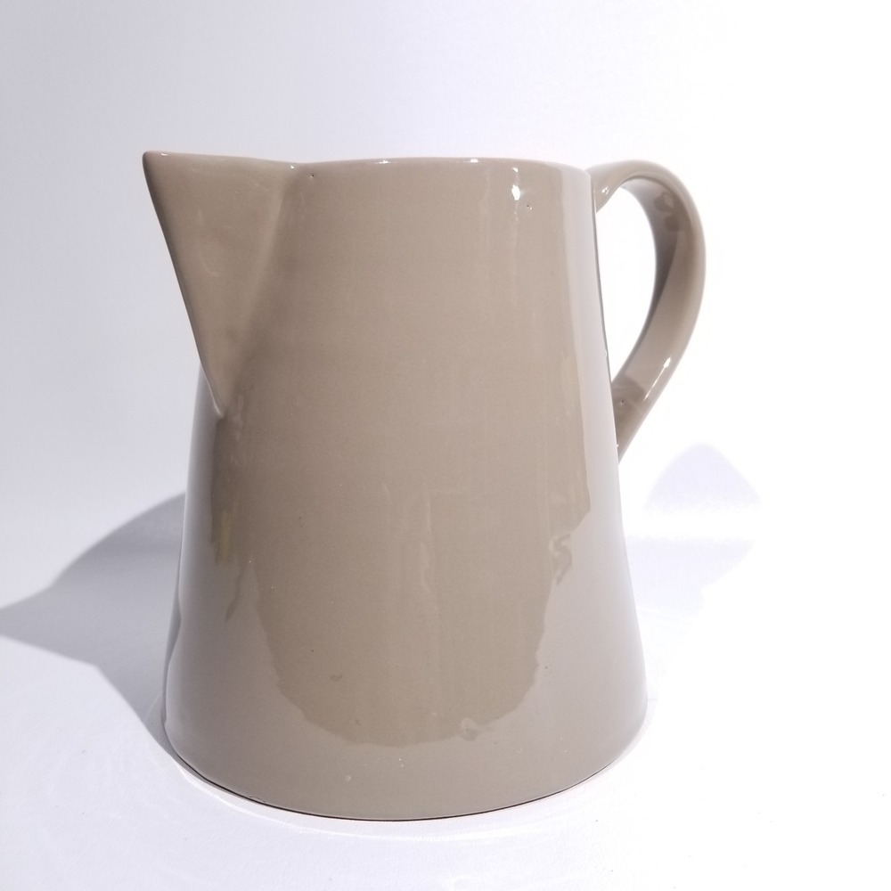 Ralph Lauren 7" Ceramic Pitcher Beige Italian Pottery Water & Juice Tableware‎